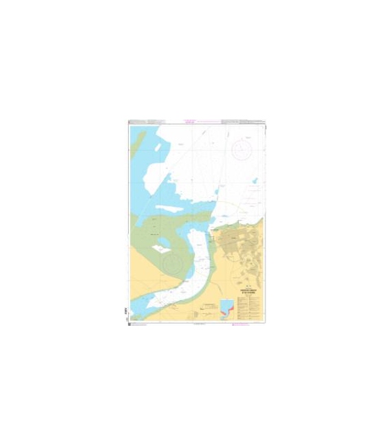 OceanGrafix French (SHOM) Nautical Chart 7377 Ports du Larivot et de Cayenne