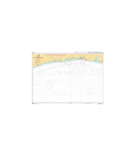 OceanGrafix French (SHOM) Nautical Chart 7385 De Sassandra à la Lagune Aby
