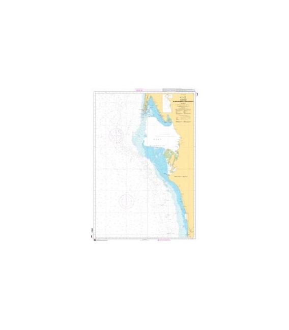 OceanGrafix French (SHOM) Nautical Chart 7386 De Nouadhibou à Nouakchott