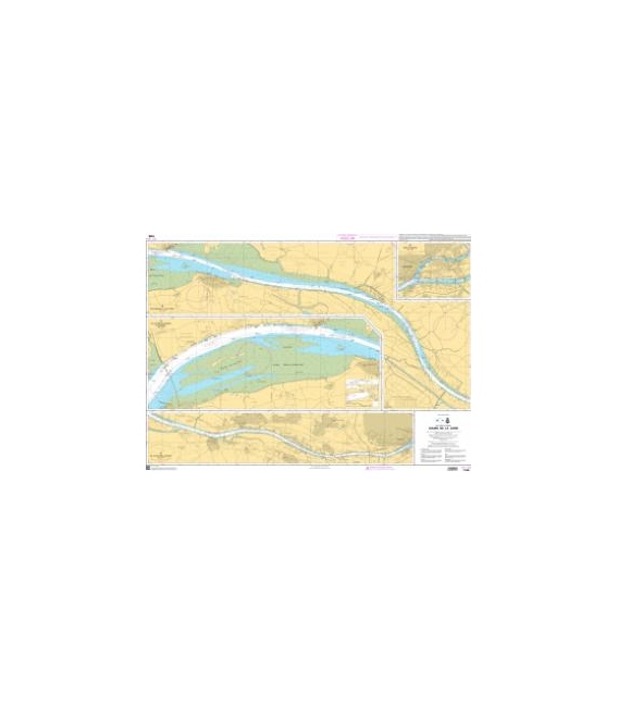 OceanGrafix French (SHOM) Nautical Chart 7396 Cours de la Loire