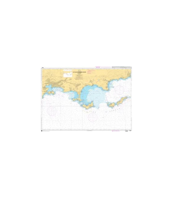OceanGrafix French (SHOM) Nautical Chart 7407 De Toulon à Cavalaire-sur-Mer - Îles dHyères