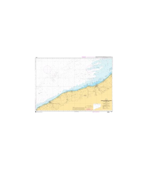 OceanGrafix French (SHOM) Nautical Chart 7417 Abords de Fécamp et de Dieppe - Du Cap dAntifer à Dieppe