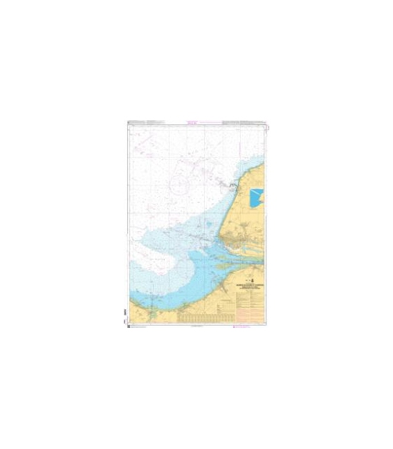 OceanGrafix French (SHOM) Nautical Chart 7418 Abords du Havre et dAntifer - Embouchure de la Seine