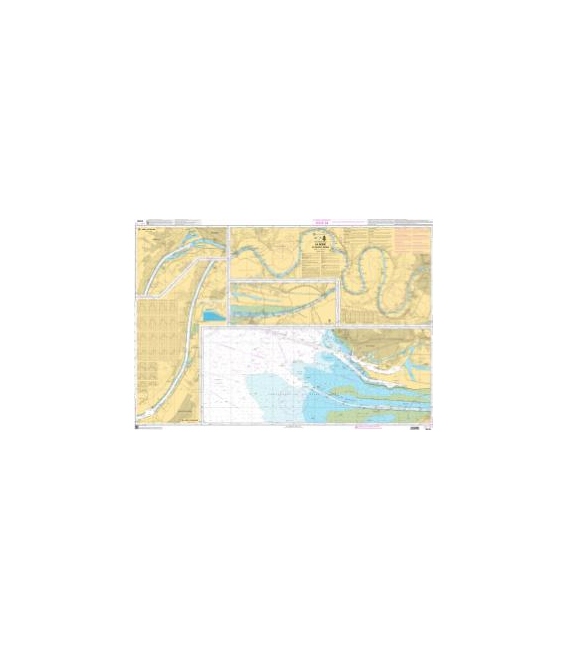 OceanGrafix French (SHOM) Nautical Chart 7419 La Seine - Du Havre à Rouen