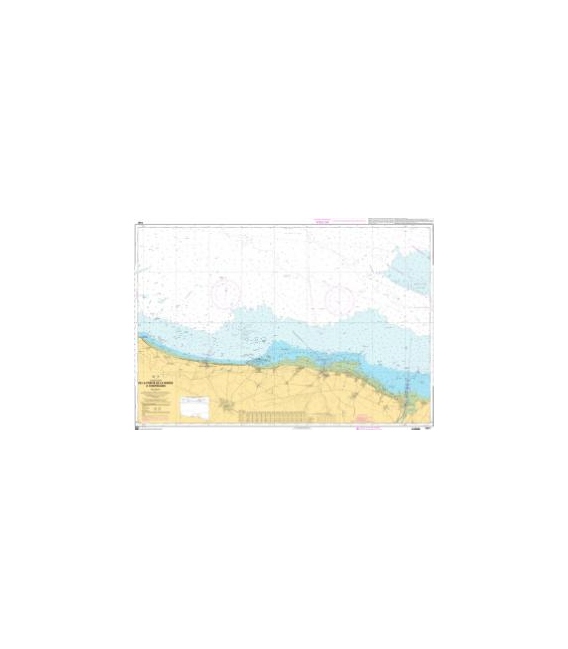 OceanGrafix French (SHOM) Nautical Chart 7421 De la Pointe de La Percée à Ouistreham