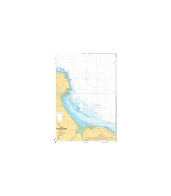 OceanGrafix French (SHOM) Nautical Chart 7422 De la Pointe de Barfleur à La Pointe de La Percée - Iles Saint-Marcouf