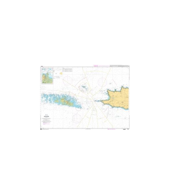 OceanGrafix French (SHOM) Nautical Chart 7423 Raz de Sein