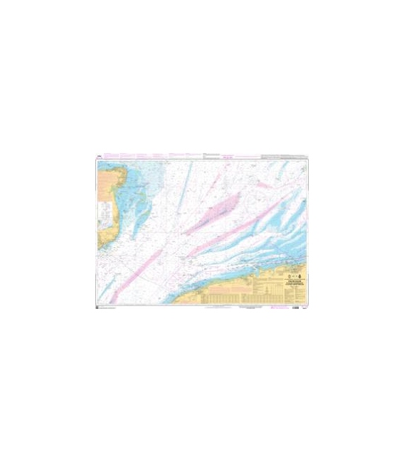 OceanGrafix French (SHOM) Nautical Chart 7424 Pas de Calais - De Calais à Dunkerque et de Dover à North Foreland