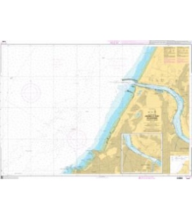 OceanGrafix French (SHOM) Nautical Chart 7430 Abords et Port de Bayonne - Cours de lAdour
