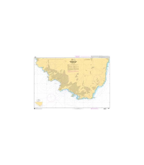 OceanGrafix French (SHOM) Nautical Chart 7633 Approches et Port de Kingstown