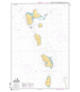 OceanGrafix French (SHOM) Nautical Chart 7631 Petites Antilles - Partie centrale - De Montserrat à Saint Lucia