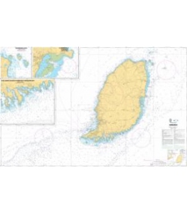 OceanGrafix French (SHOM) Nautical Chart 7627 Grenada