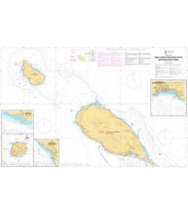 OceanGrafix French (SHOM) Nautical Chart 7626 Saint Christopher (Saint Kitts), Sint Eustatius et Saba
