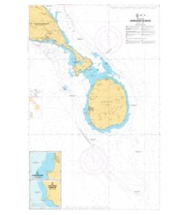 OceanGrafix French (SHOM) Nautical Chart 7619 Approches de Nevis