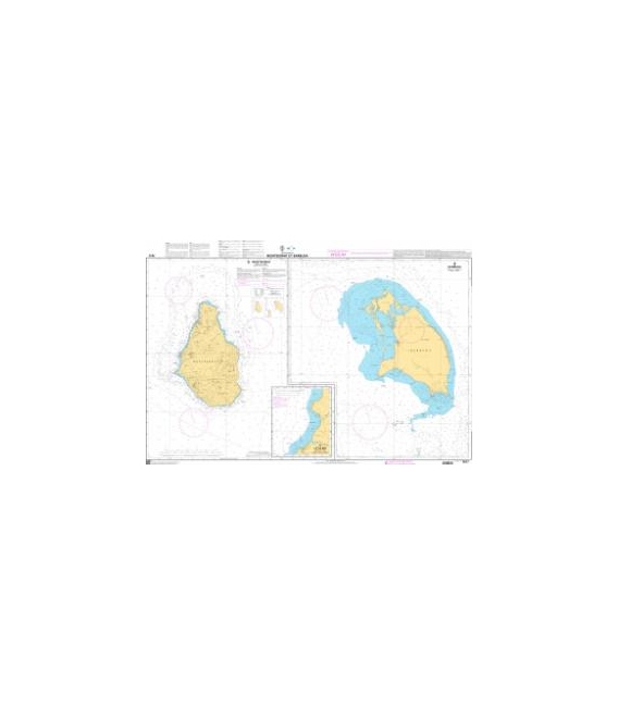 OceanGrafix French (SHOM) Nautical Chart 7617 Montserrat et Barbuda