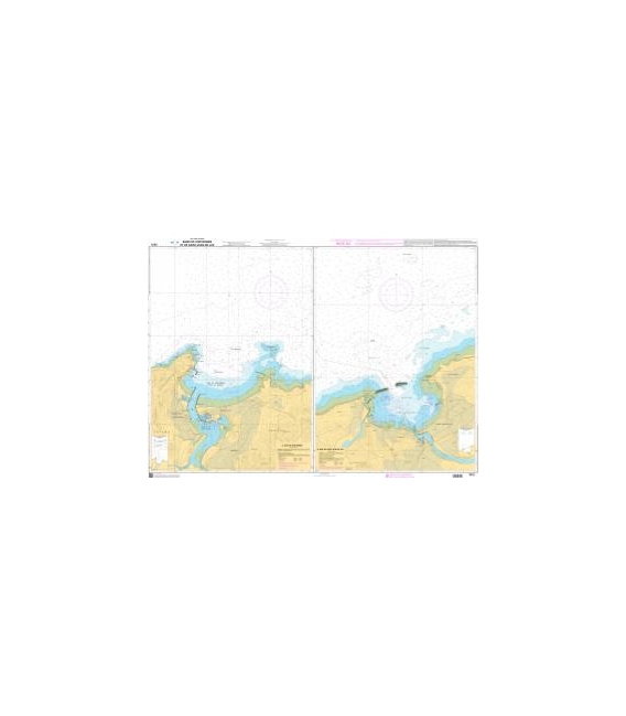 OceanGrafix French (SHOM) Nautical Chart 7431 Baies de Fontarabie et de Saint-Jean-de-Luz