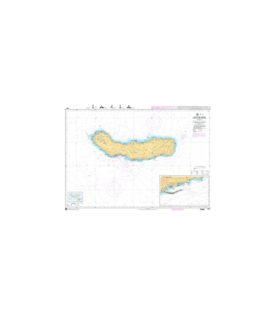 OceanGrafix French (SHOM) Nautical Chart 7432 Ilha de São Miguel - Sao Miguel