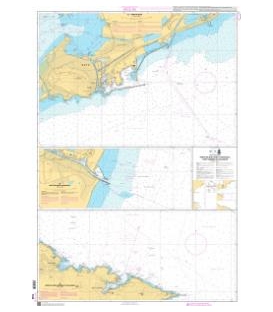 OceanGrafix French (SHOM) Nautical Chart 7434 Ports de Sète, Port-la-Nouvelle, Port-Vendres et Collioure