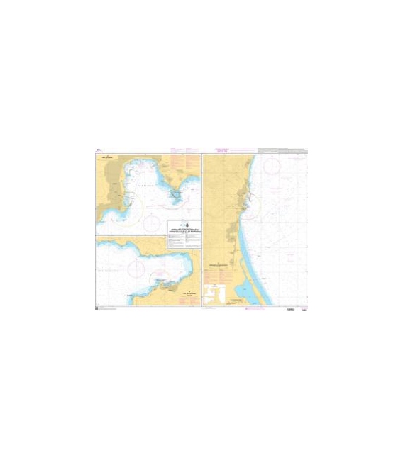 OceanGrafix French (SHOM) Nautical Chart 7436 Approches et Port de Bastia - Ports dAjaccio et de Propriano