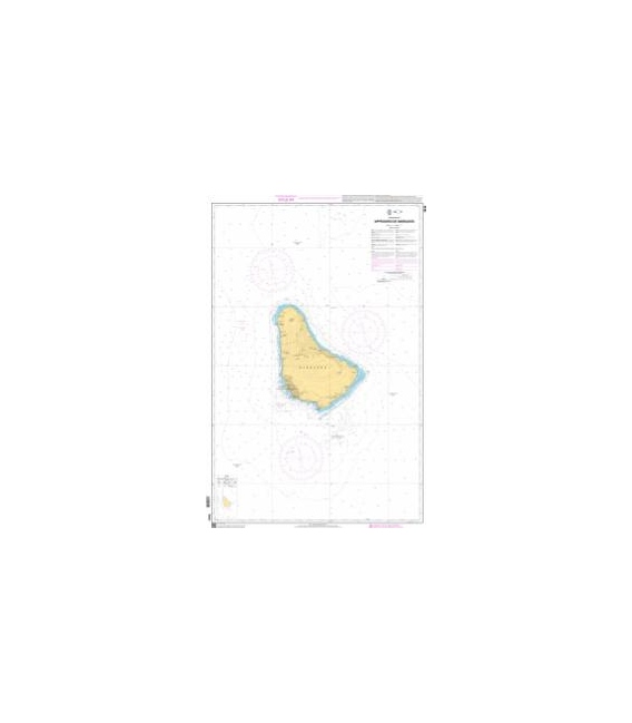 OceanGrafix French (SHOM) Nautical Chart 7615 Approches de Barbados