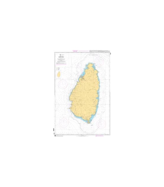 OceanGrafix French (SHOM) Nautical Chart 7614 Saint Lucia
