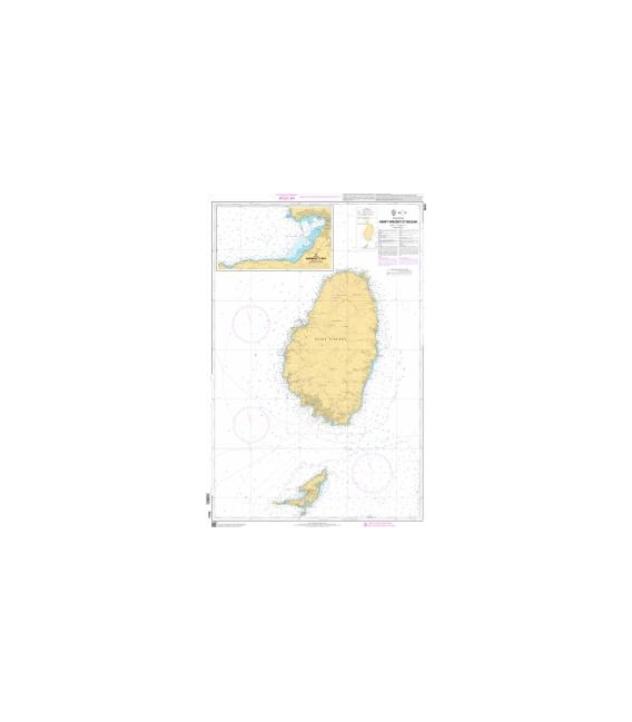 OceanGrafix French (SHOM) Nautical Chart 7613 Saint Vincent et Bequia