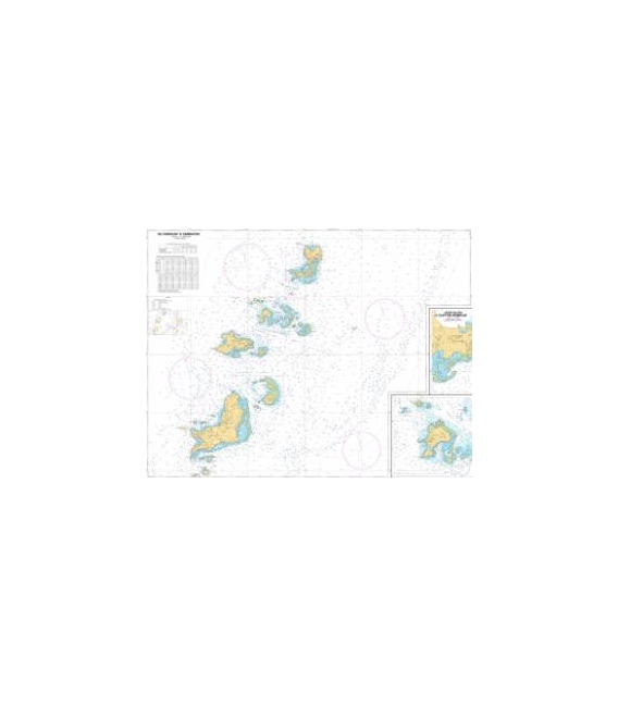 OceanGrafix French (SHOM) Nautical Chart 7611 The Grenadines - Groupe Milieu