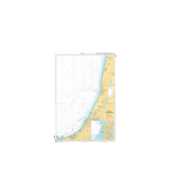 OceanGrafix French (SHOM) Nautical Chart 7440 De Vieux Boucau à la Baie de Fontarabie