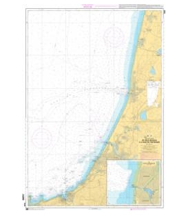 OceanGrafix French (SHOM) Nautical Chart 7440 De Vieux Boucau à la Baie de Fontarabie