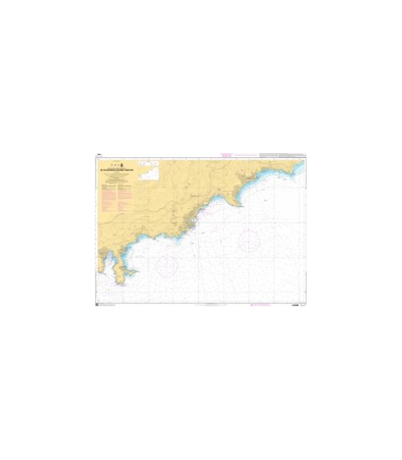 OceanGrafix French (SHOM) Nautical Chart 7442 De Villefranche-sur-Mer à Menton