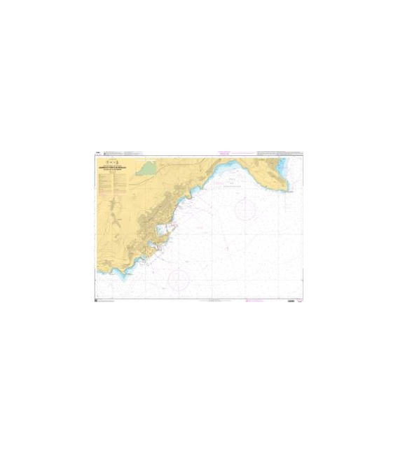 OceanGrafix French (SHOM) Nautical Chart 7441 Abords et Ports de Monaco - Du Cap dAil au Cap Martin