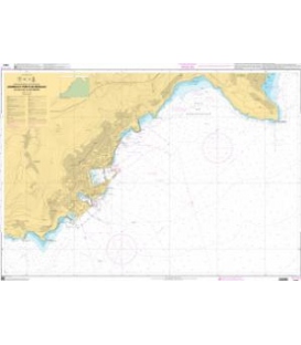OceanGrafix French (SHOM) Nautical Chart 7441 Abords et Ports de Monaco - Du Cap dAil au Cap Martin