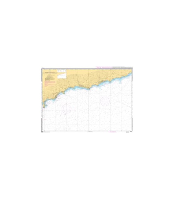 OceanGrafix French (SHOM) Nautical Chart 7443 Du Cap Ferrat à Capo San Lorenzo