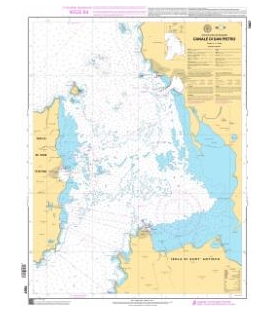 OceanGrafix French (SHOM) Nautical Chart 7607 Canale di San Pietro