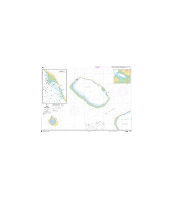 OceanGrafix French (SHOM) Nautical Chart 7456 Toau - De Niau à Fakarava