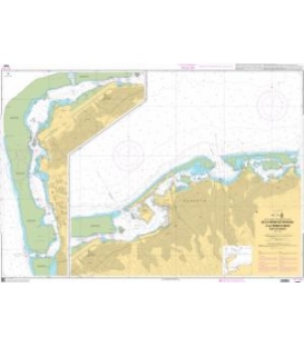 OceanGrafix French (SHOM) Nautical Chart 7460 De la Passe de Taapuna à la Passe dArue