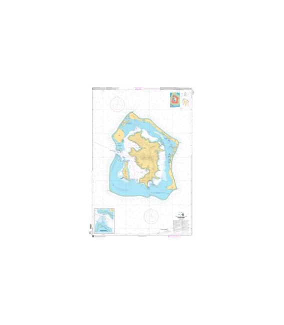 OceanGrafix French (SHOM) Nautical Chart 7466 Bora-Bora