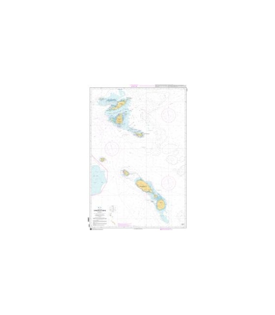 OceanGrafix French (SHOM) Nautical Chart 7470 DAnguilla à Nevis