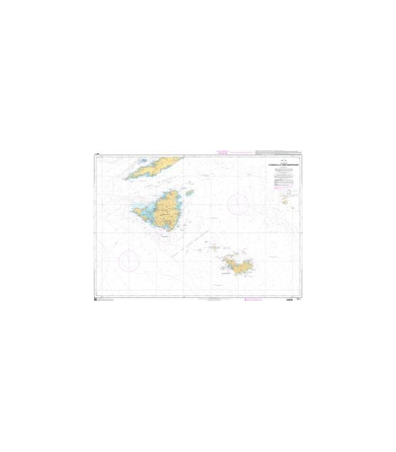 OceanGrafix French (SHOM) Nautical Chart 7471 DAnguilla à Saint-Barthélemy