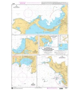 OceanGrafix French (SHOM) Nautical Chart 7472 Ports et mouillages de Saint-Martin (Sint Maarten) et de Saint-Barthélemy