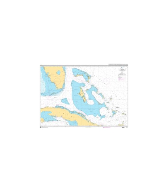 OceanGrafix French (SHOM) Nautical Chart 7473 De Florida à Cuba - Bahamas Islands