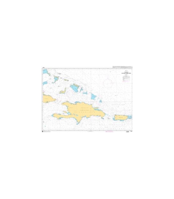 OceanGrafix French (SHOM) Nautical Chart 7474 De Cuba à Puerto Rico