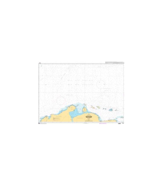 OceanGrafix French (SHOM) Nautical Chart 7476 Mer des Caraïbes - Partie centrale
