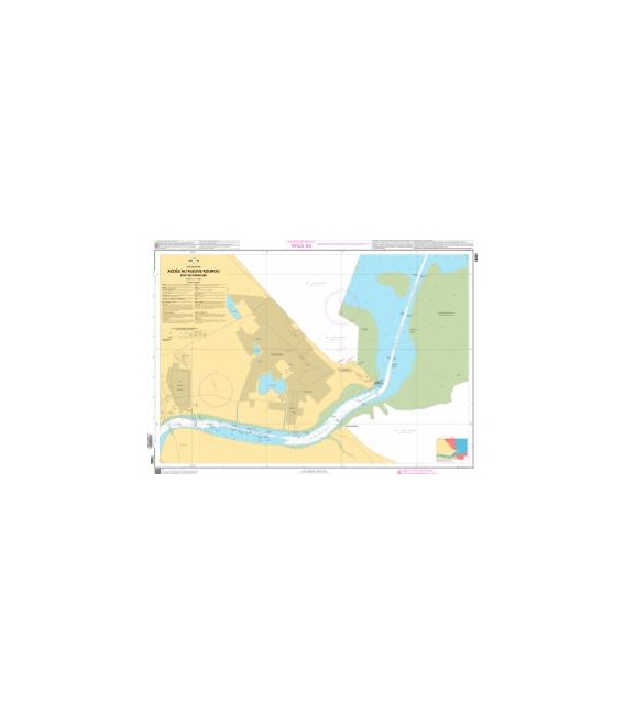 OceanGrafix French (SHOM) Nautical Chart 7480 Accès au fleuve Kourou - Port de Pariacabo