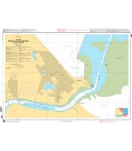 OceanGrafix French (SHOM) Nautical Chart 7480 Accès au fleuve Kourou - Port de Pariacabo