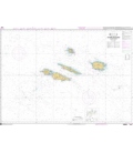 OceanGrafix French (SHOM) Nautical Chart 7605 Archipel des Açores - Groupe Central