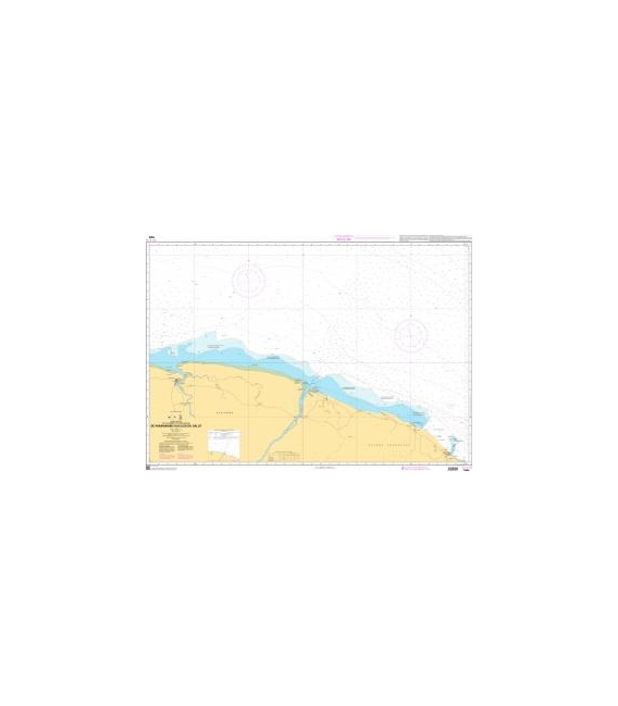 OceanGrafix French (SHOM) Nautical Chart 7484 De Paramaribo aux Iles du Salut