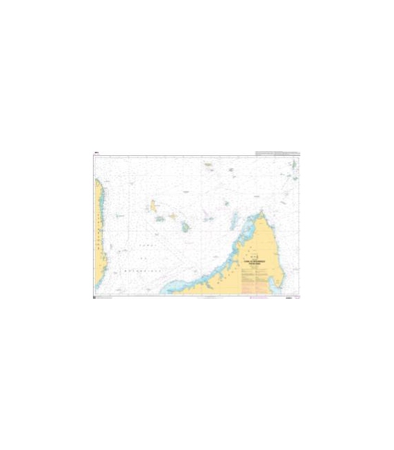 OceanGrafix French (SHOM) Nautical Chart 7486 Canal du Mozambique - Partie Nord