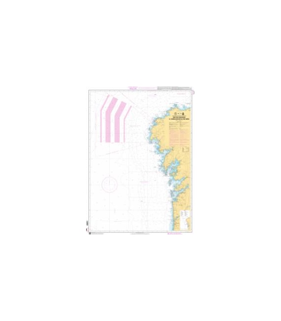 OceanGrafix French (SHOM) Nautical Chart 7597 Des Îles Sisargas à lembouchure du Río Miño