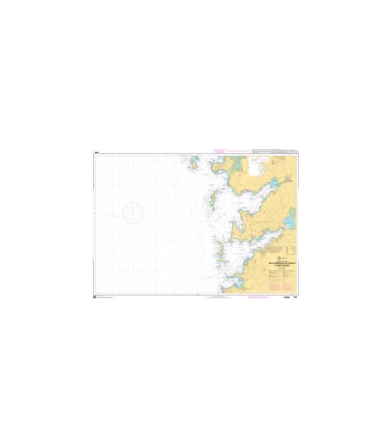 OceanGrafix French (SHOM) Nautical Chart 7596 De la Península de O Grove à Cabo Silleiro